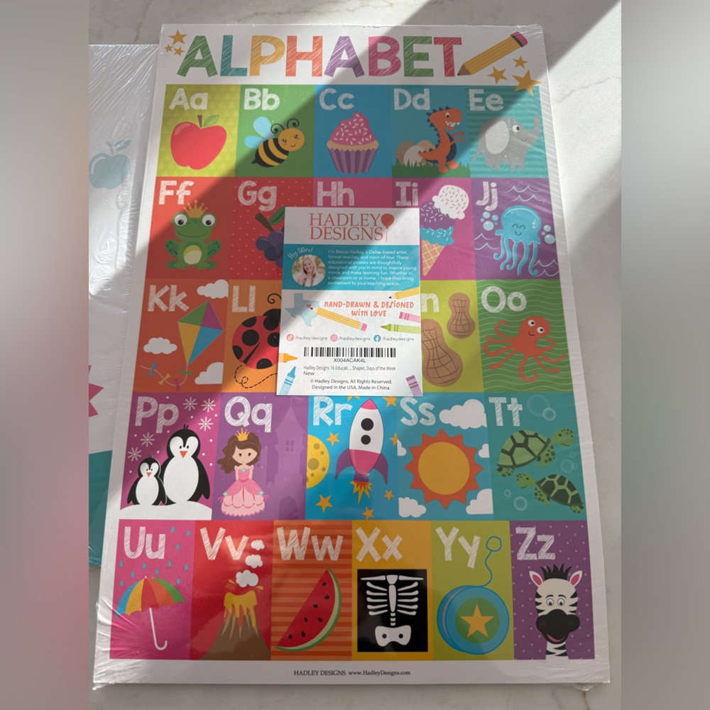 Alphabet and Numbers Posters Set Classroom Decorations - Picture 7 of 8